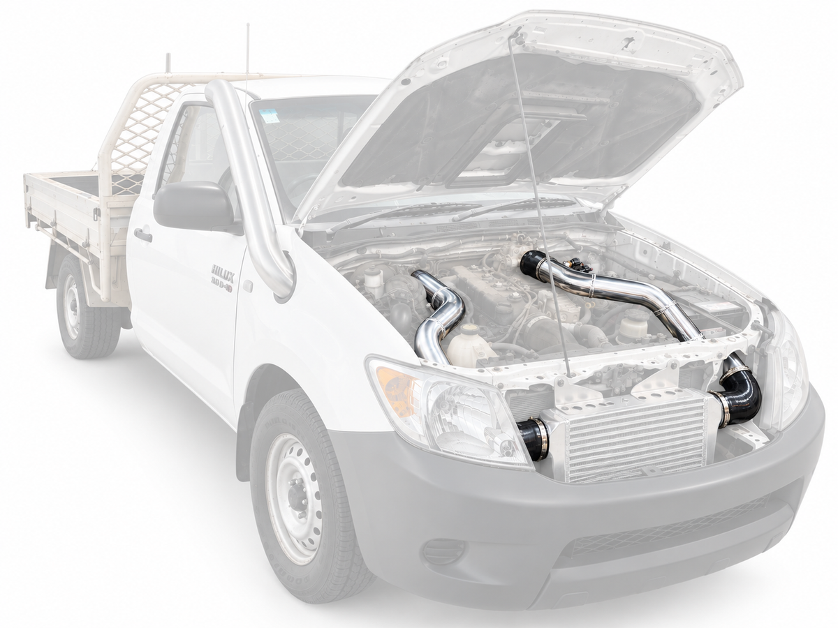 Toyota Hilux N70 Front Mount Intercooler Piping ONLY Kit! 1KD KUN26 3.0L (2005-2015)