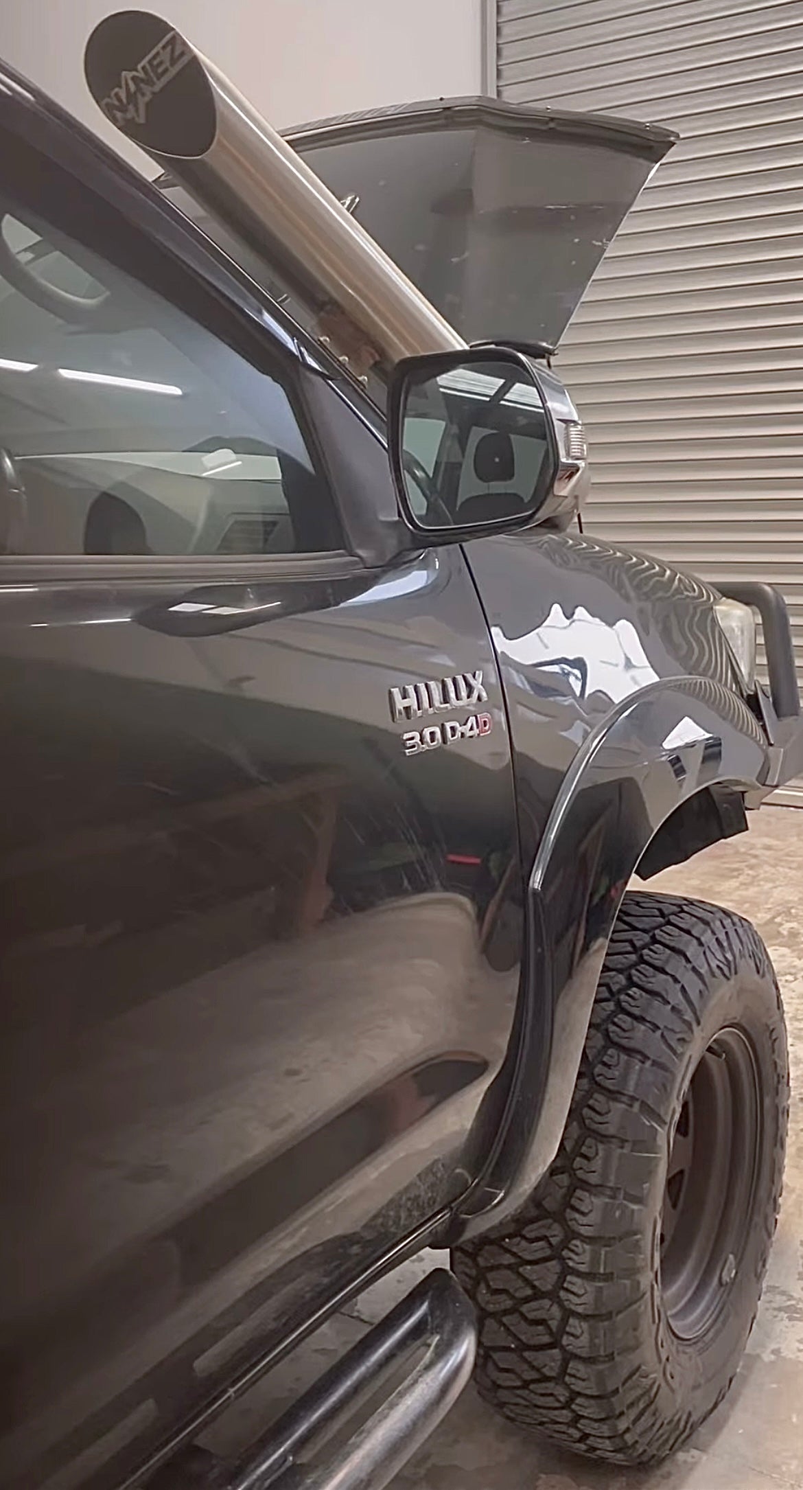 CUSTOM NINEZ Toyota Hilux N70 Bonnet Entry Snorkel + Airbox Combo