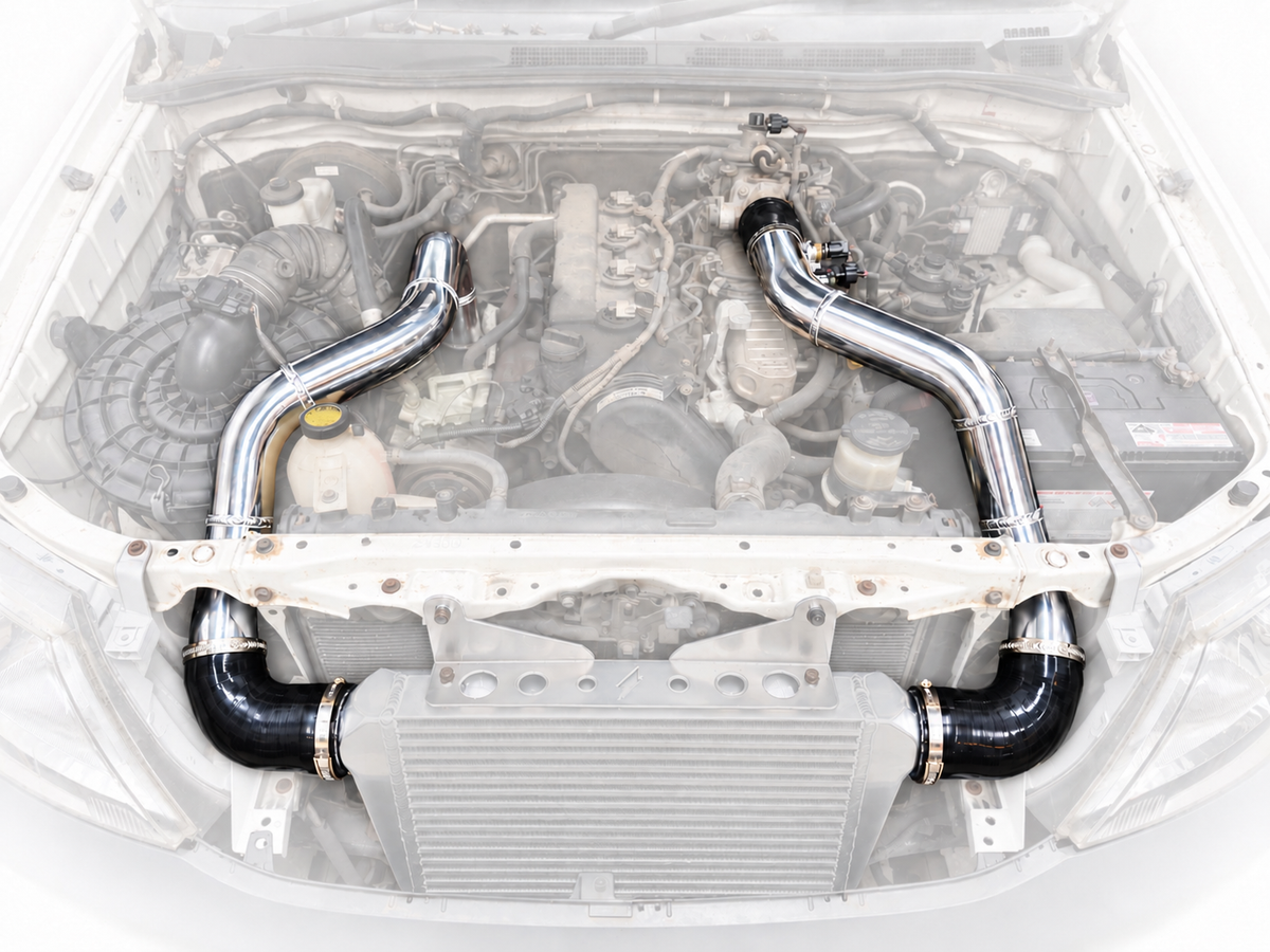 Toyota Hilux N70 Front Mount Intercooler Piping ONLY Kit! 1KD KUN26 3.0L (2005-2015)