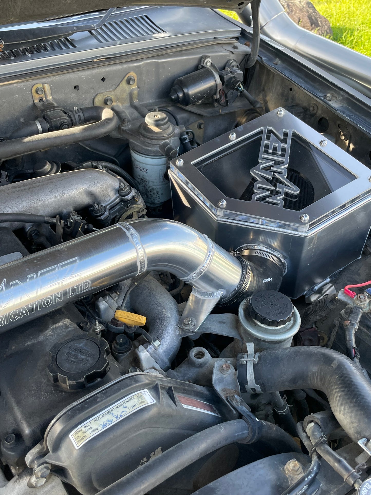 CUSTOM NINEZ Toyota Hilux Surf 1KZ Diesel Mid Entry Snorkel + Airbox Combo