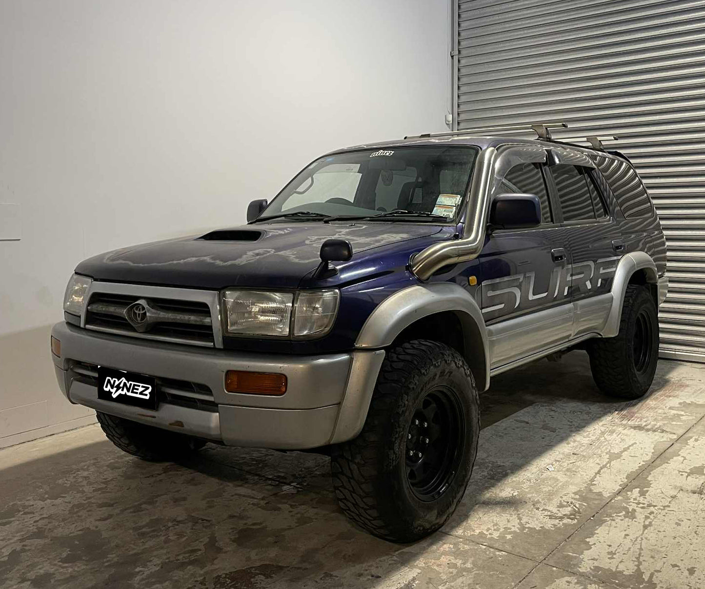 CUSTOM NINEZ Toyota Hilux Surf 1KZ Diesel Mid Entry Snorkel + Airbox Combo